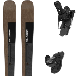 SALOMON N STANCE 84 OTTER/BK/SILV + SALOMON WARDEN MNC 13 BLACK MAT